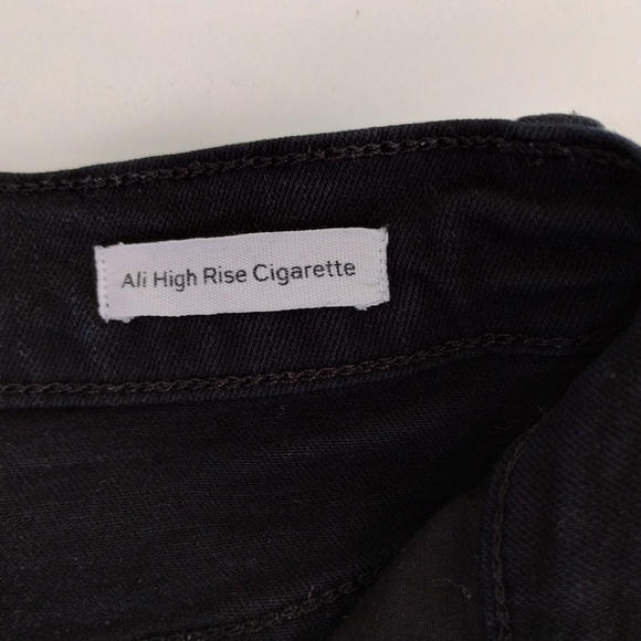 FRAME High Rise Black Ali Jeans Cigarette Size 25 Noir - Picture 6 of 12